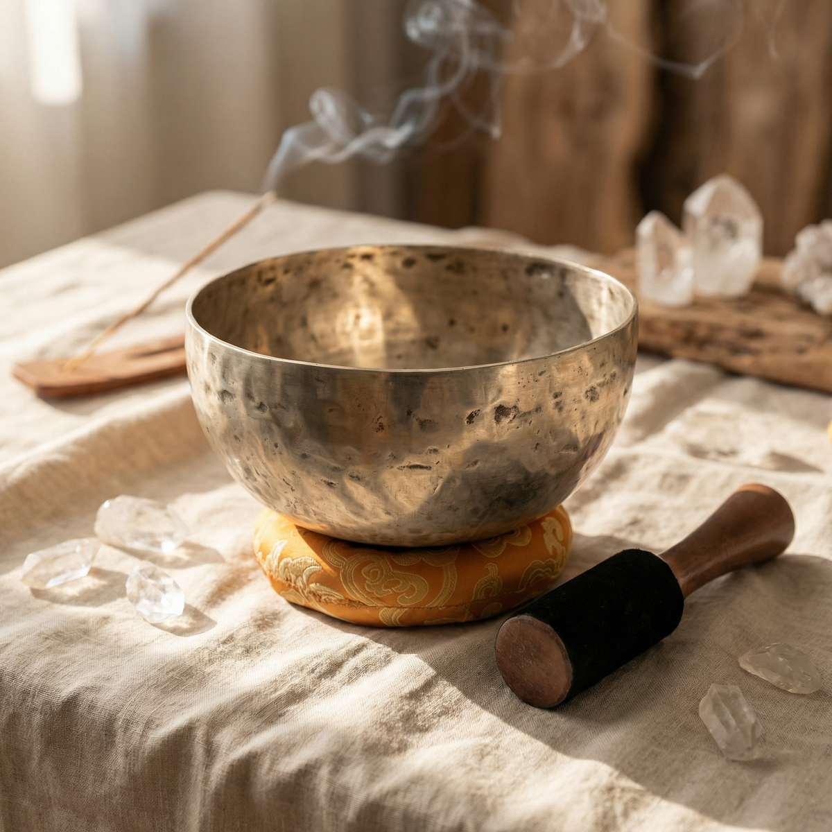 Antique Himalayan Jambati singing bowl