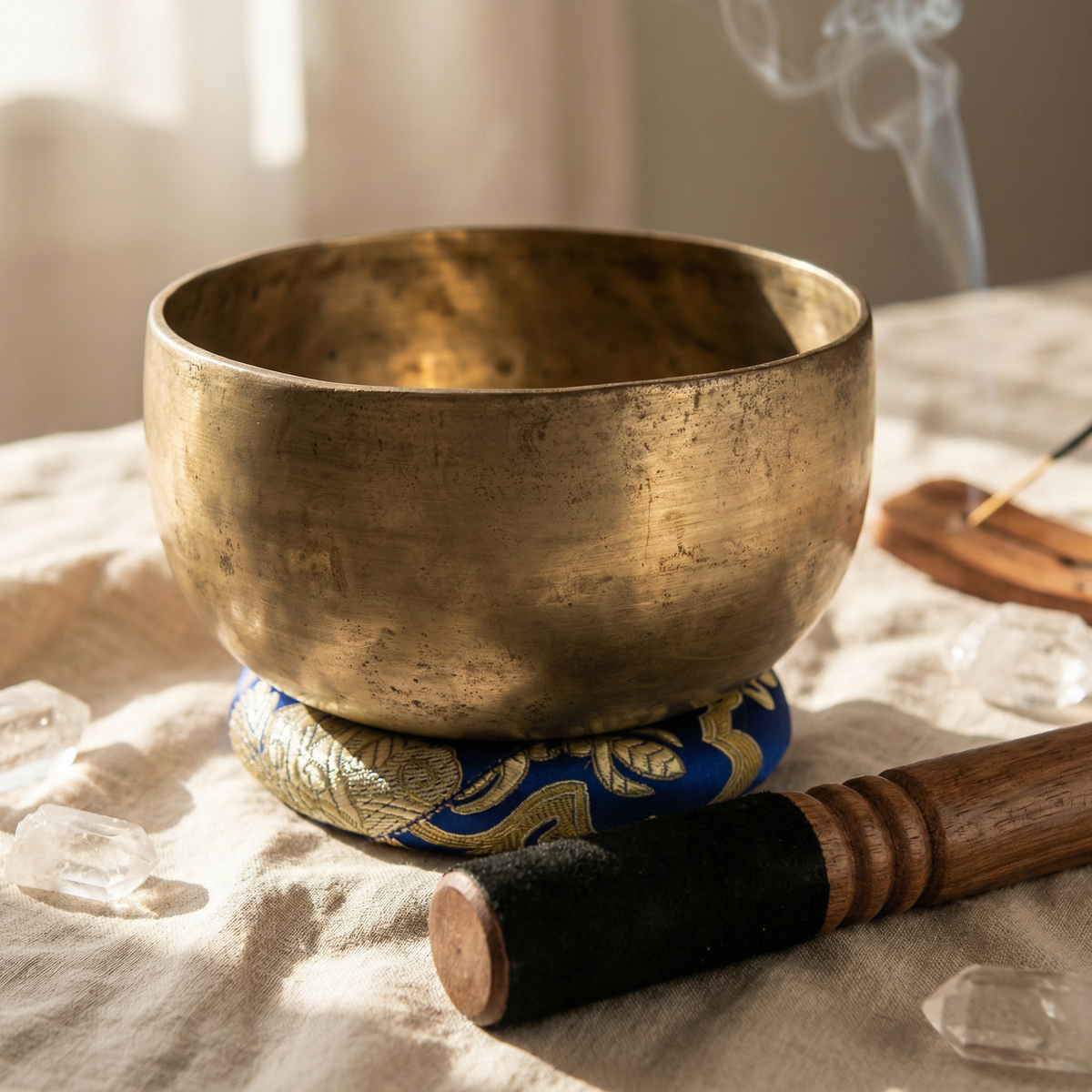 Antique Thadopati seven-metal singing bowl