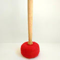 Baqueta de golpeo roja dura grande